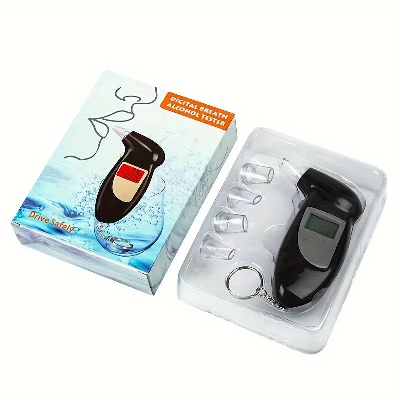 Digital Breath Alcohol Tester – Portable Blood Alcohol Content Analyzer with LCD Display