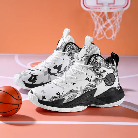 Children’s Basketball Shoes – High-Top, Anti-Slip Trainers