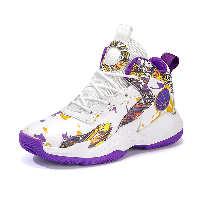Children’s Basketball Shoes – High-Top, Anti-Slip Trainers