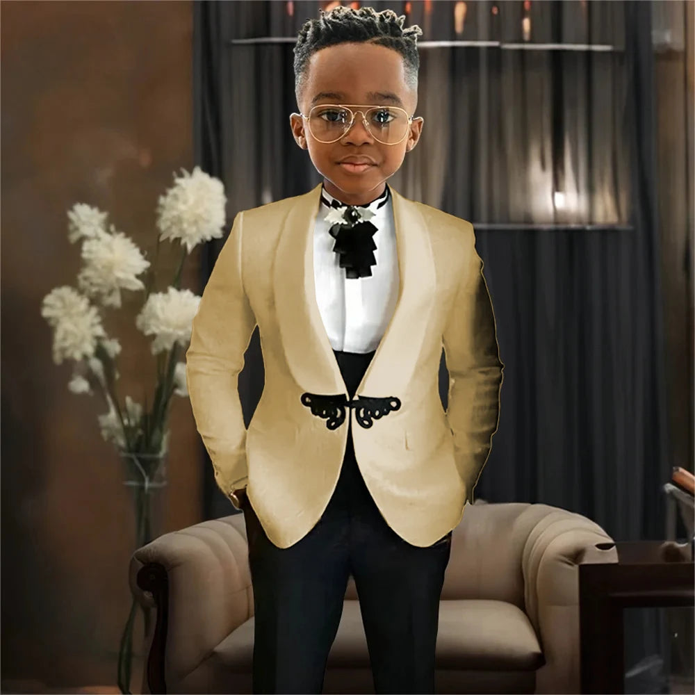 AMEHE Boys’ Luxury 3-Piece Tuxedo