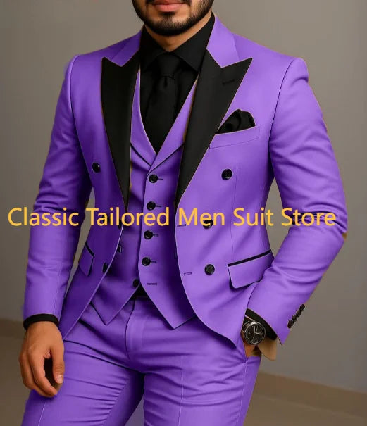 AMEHE Beige Wedding Luxury Suit