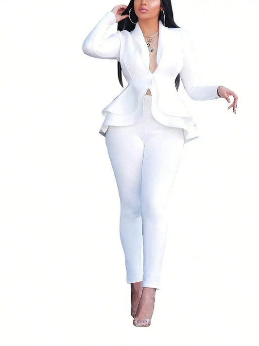 AMEHE Women’s Professional 2-Piece Blazer & Pants Set