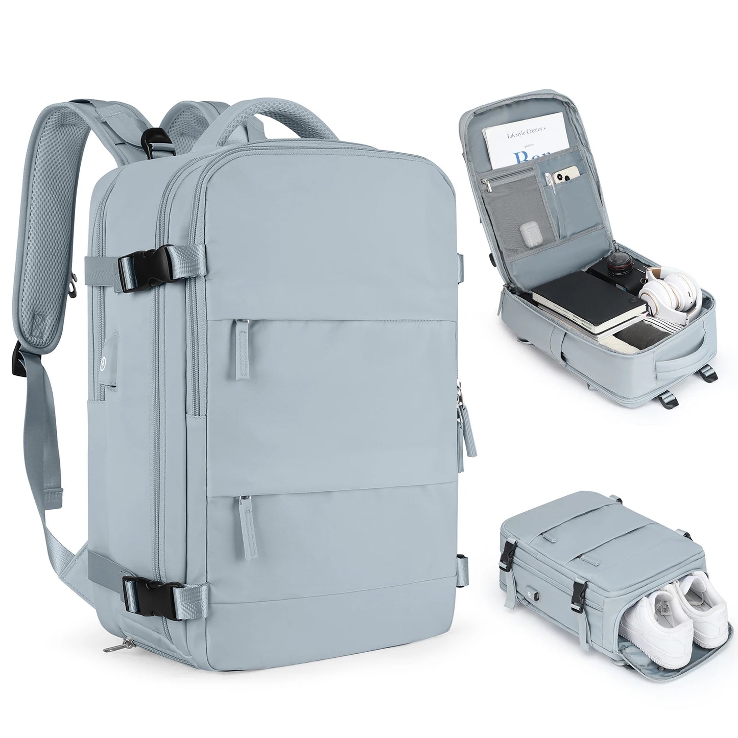 Women’s TSA-Approved Travel Laptop Backpack – Carry-On Weekender Bag