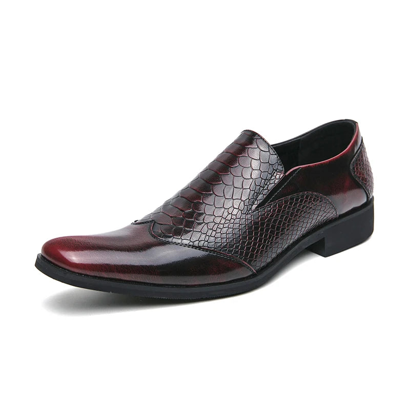 Men’s Shiny Leather Chelsea Shoes – Elegant & Versatile Footwear