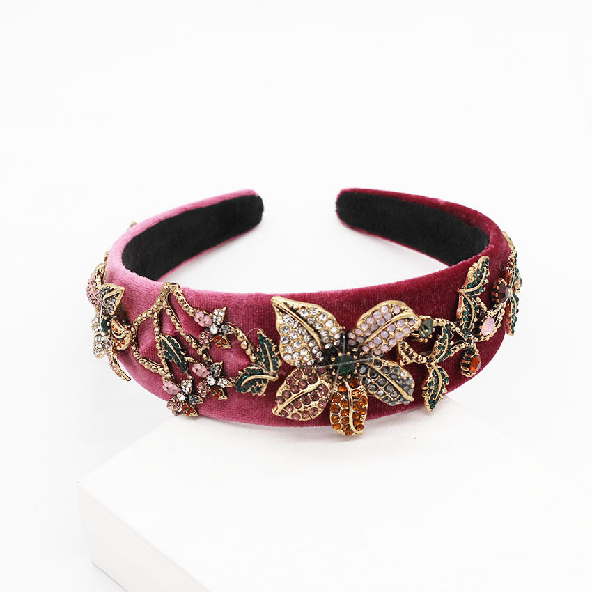 Women's Diamond Flower Headband – Elegant Crystal Floral Hair Accessory