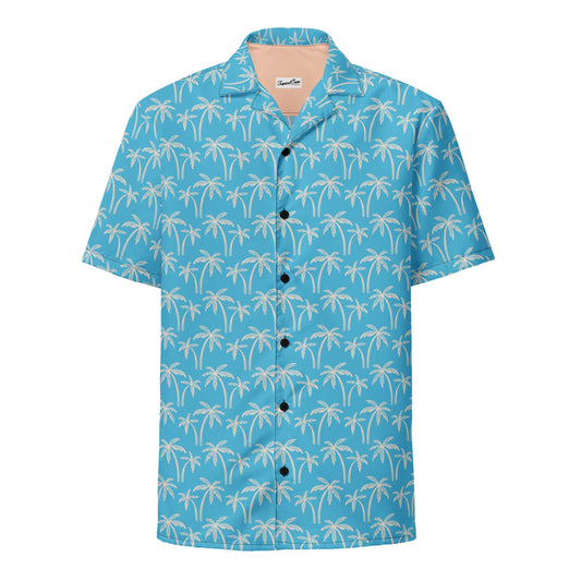Coastal Palm Wave Men's Shirt - Summer 2024