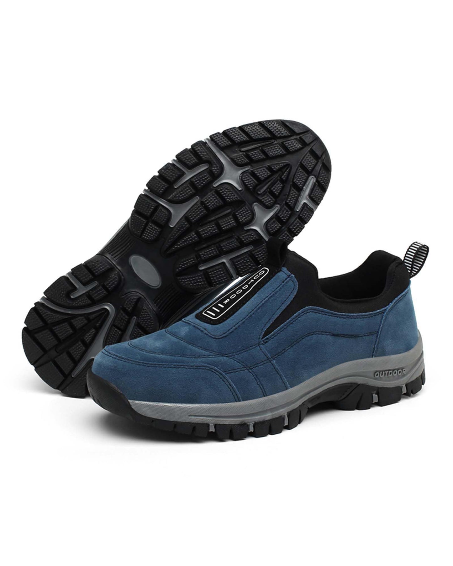 Stride Masters Men's Waterproof Hiking Sneakers Blue 9.5