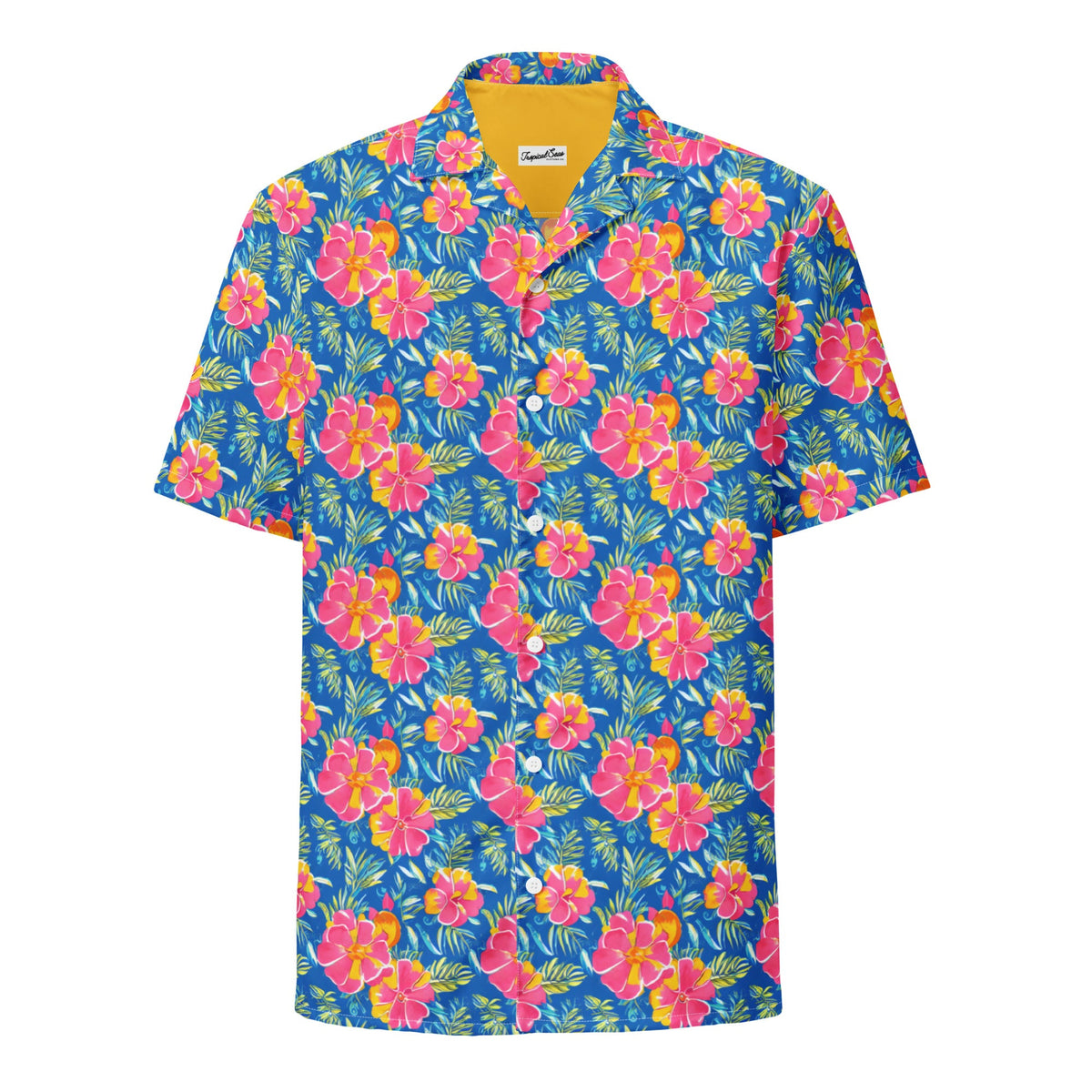 Tropical Hibiscus Lagoon Shirt - Summer 2024