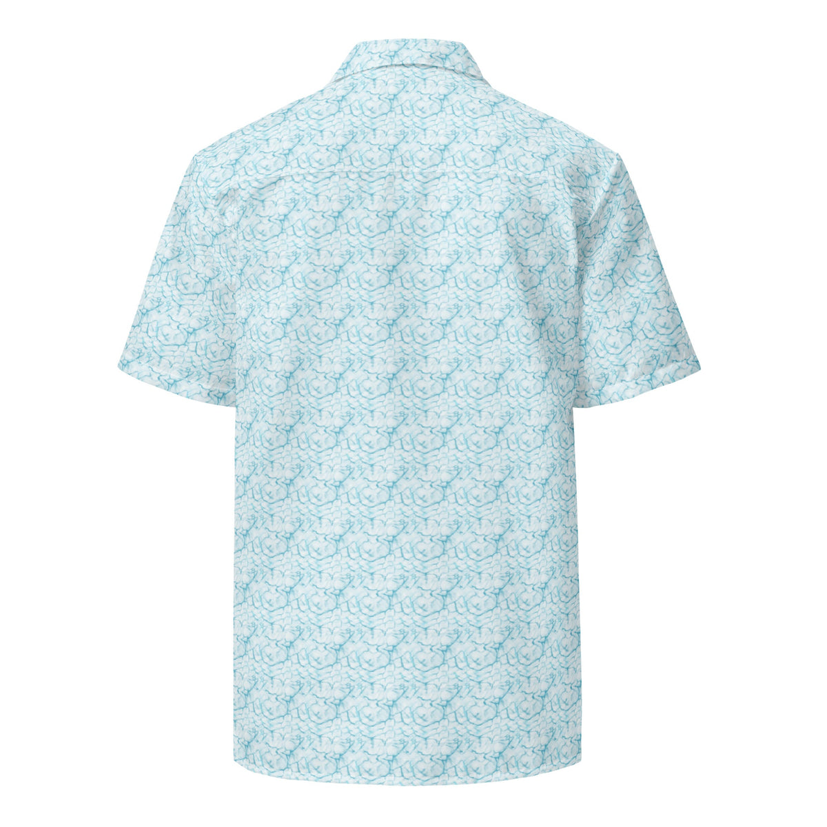 Coastal Serenity Hawaiian Button-Up