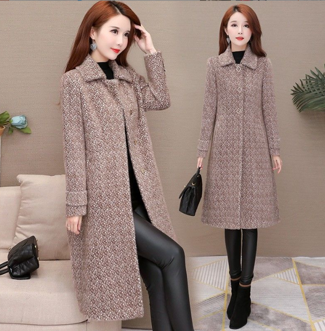 Women's Chic Mid-Length Fleece Coat