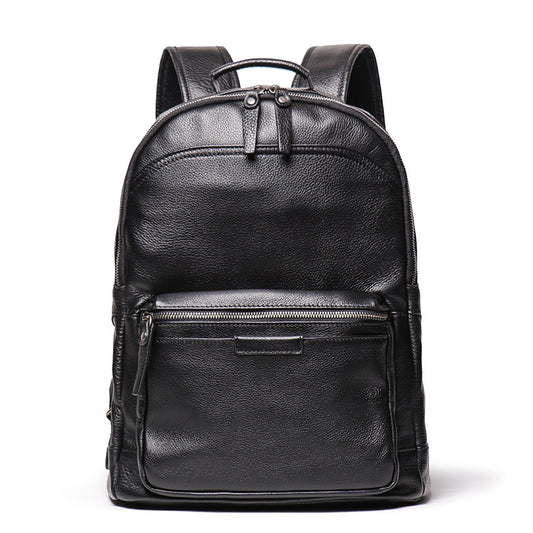 Vintage-Style Leather Travel Backpack