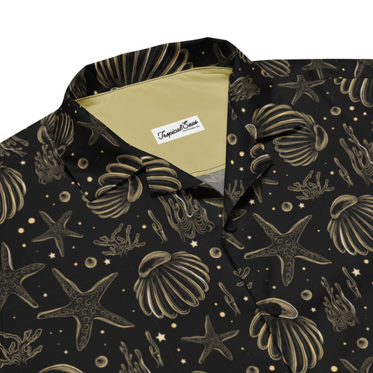 Golden Shoreline Tropical Shirt - Coastal 2024 Collection