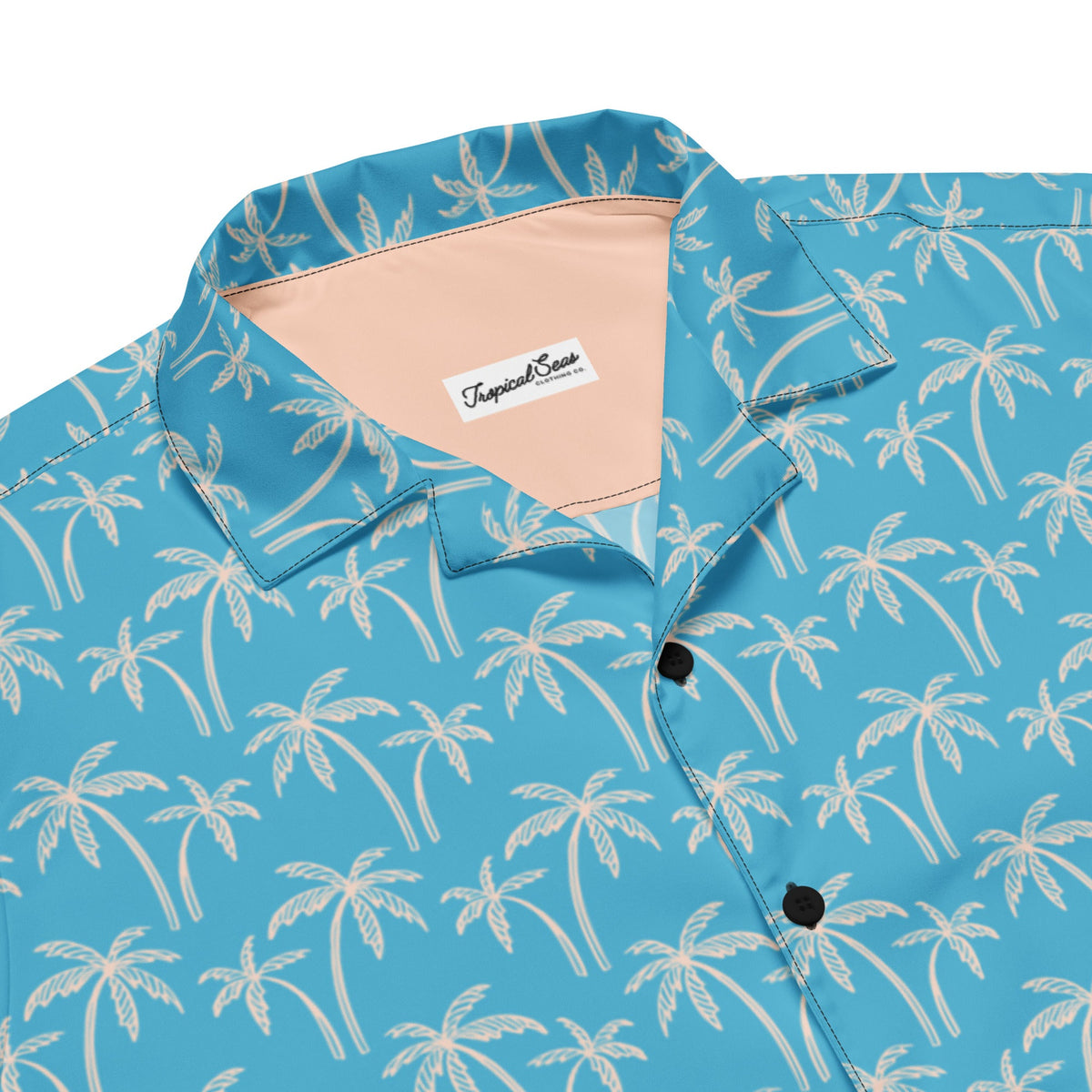 Coastal Palm Wave Men's Shirt - Summer 2024