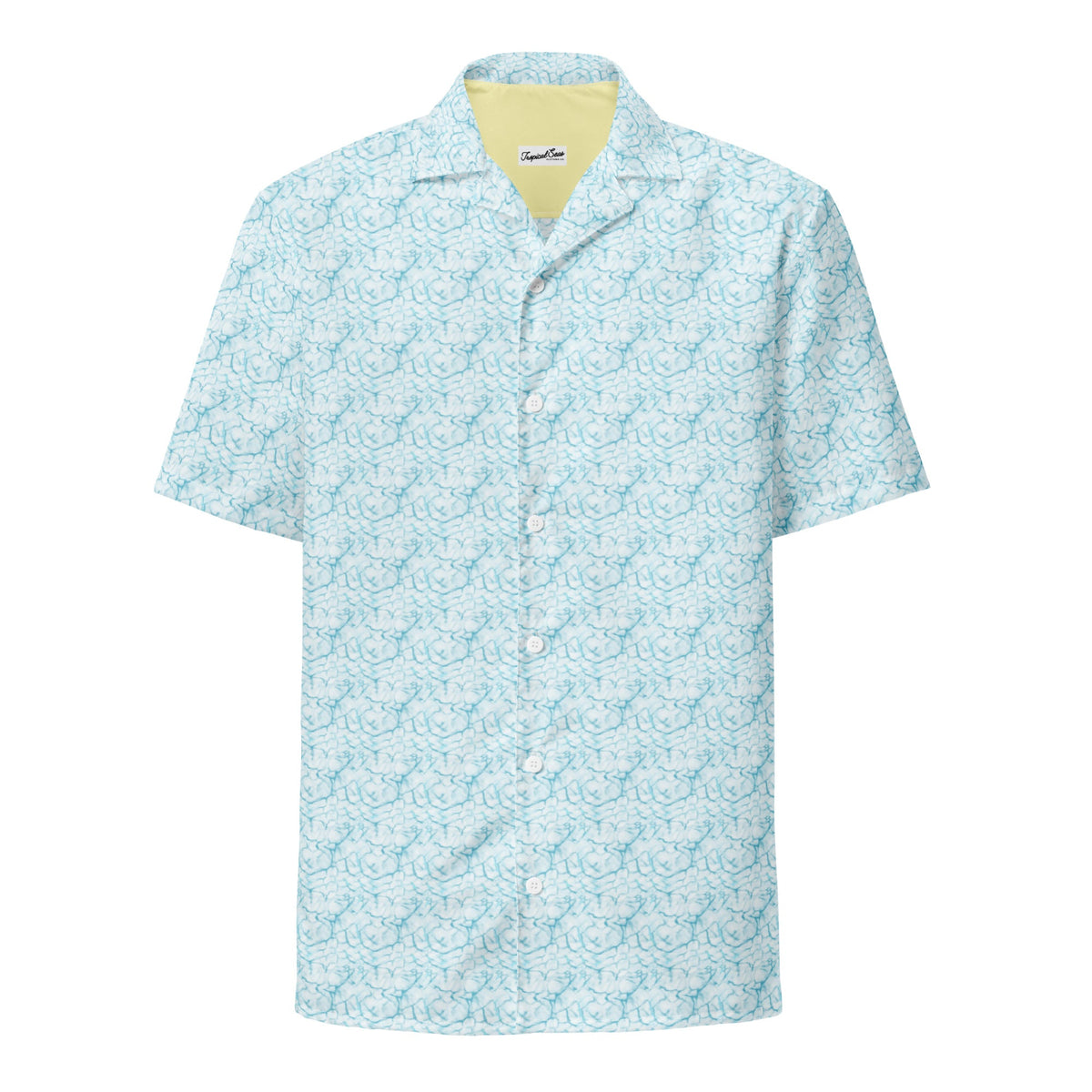 Coastal Serenity Hawaiian Button-Up
