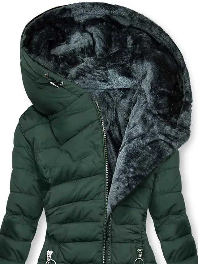 Stylish Women's Hooded Cotton Jacket