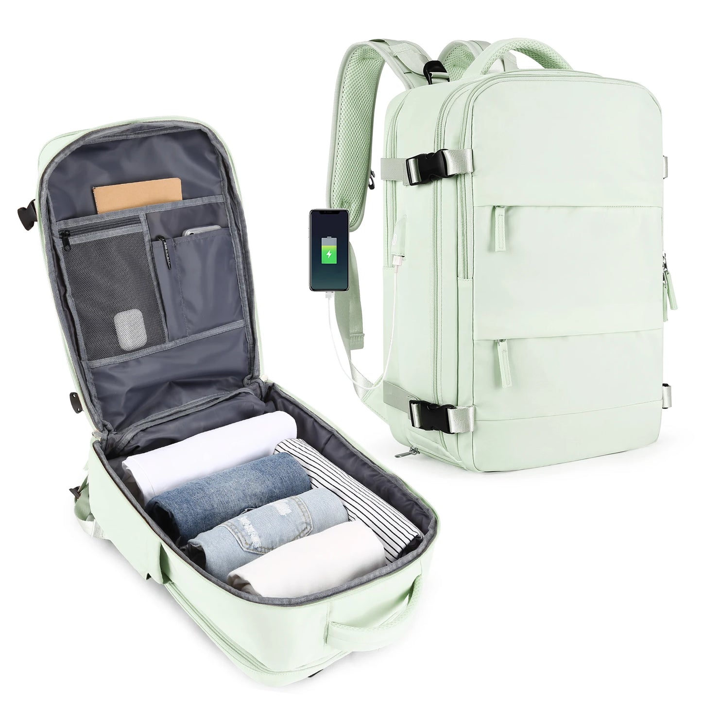 Women’s TSA-Approved Travel Laptop Backpack – Carry-On Weekender Bag