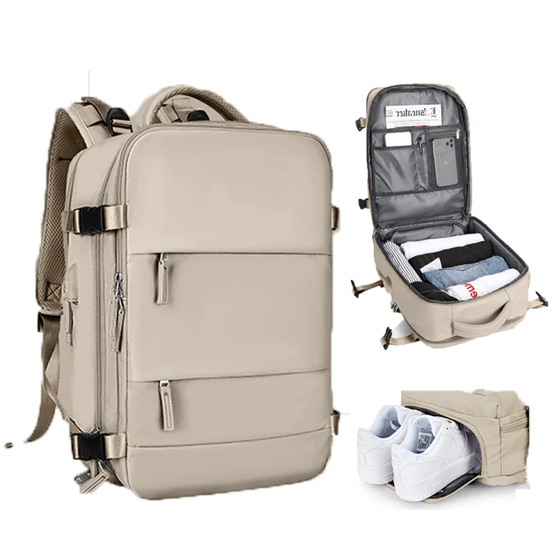 Women’s TSA-Approved Travel Laptop Backpack – Carry-On Weekender Bag