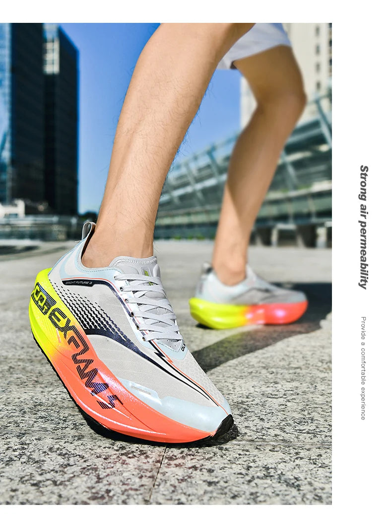 Carbon Plate Running Shoes – Lightweight Marathon Sneakers for Men & Women, Breathable Anti-Slip Athletic Sports Shoes