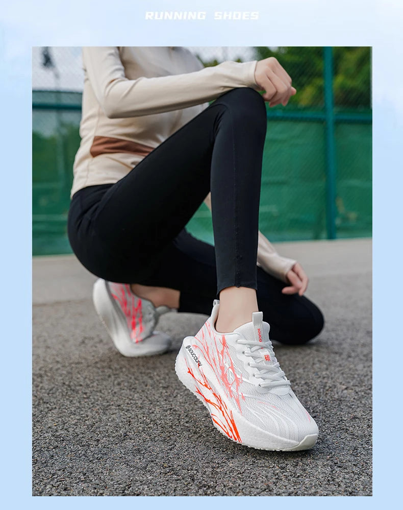 Men's & Women's Carbon Plate Running Shoes – Lightweight Breathable Athletic Sneakers for Training & Jogging