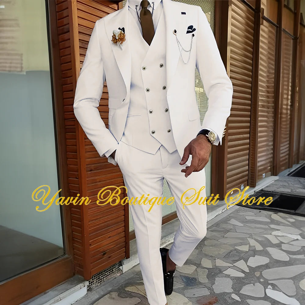 AMEHE Men’s Luxury 3-Piece Suit