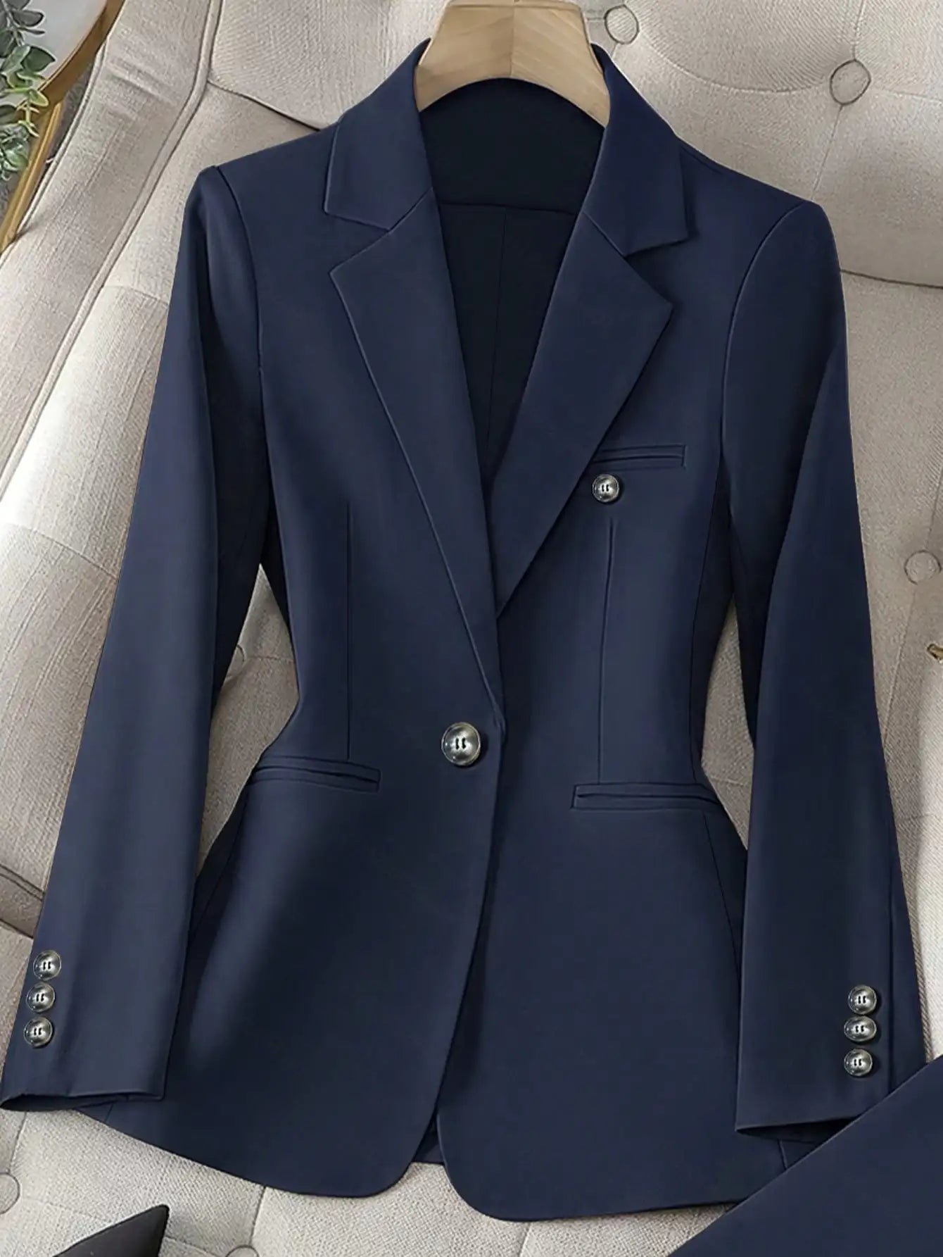 AMEHE Women’s Single-Breasted 2-Piece Suit Set