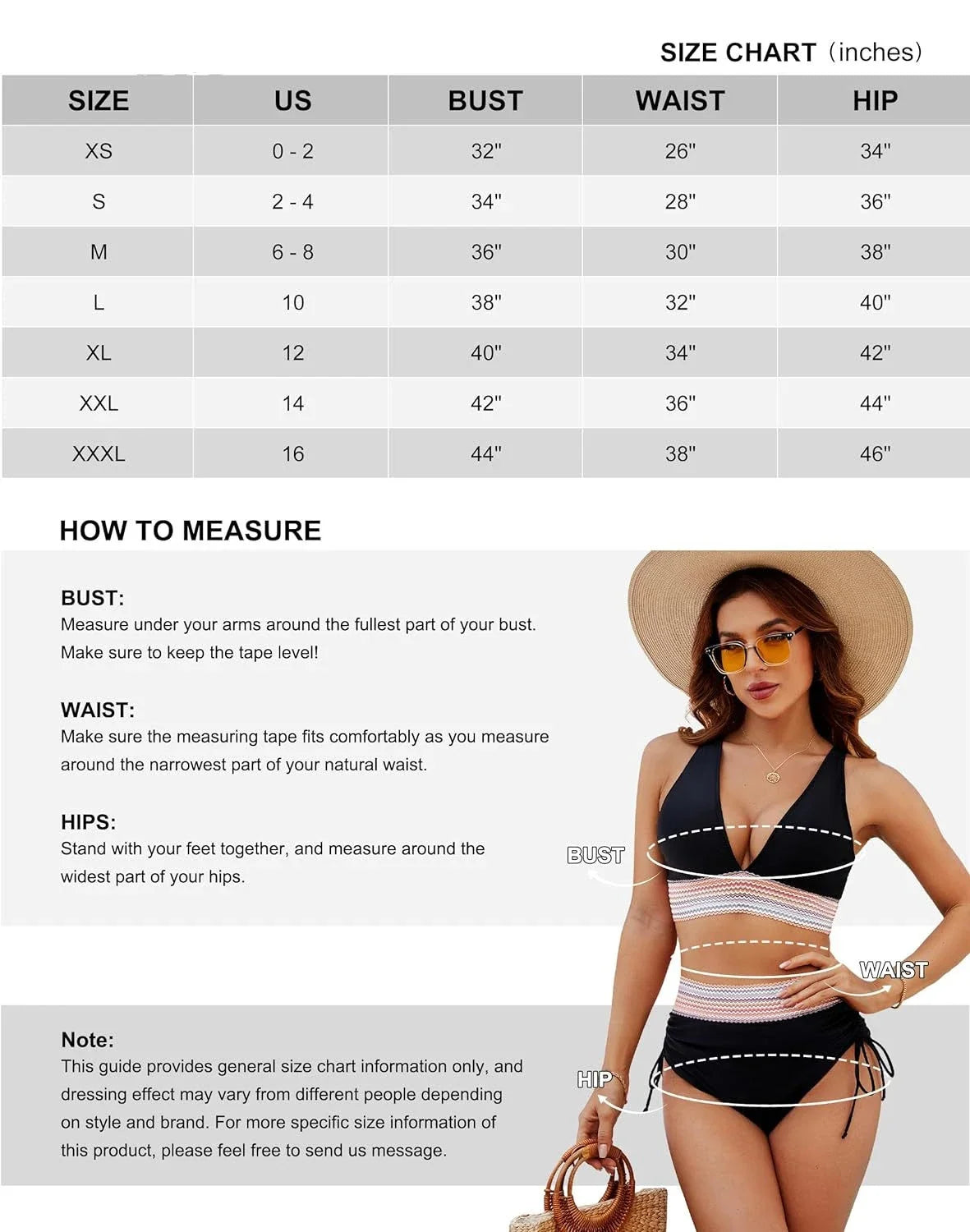 AMEHE Women's High-Waist Push-Up Two-Piece Swimsuit
