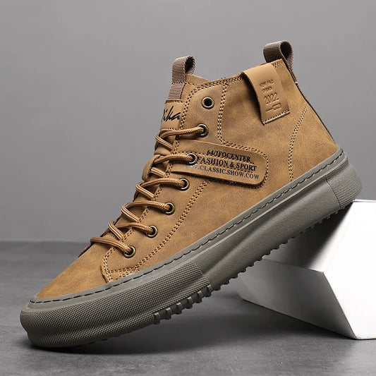 Men’s Trendy High-Top Shoes – Comfortable Business & Formal
