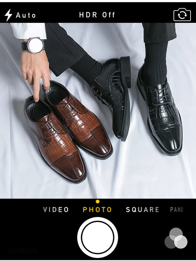 Men’s British Style Leather Shoes – Casual & Formal Footwear