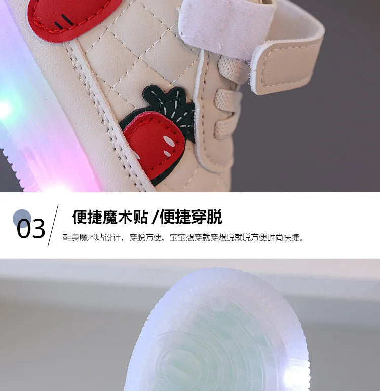Boys & Girls Light-Up Sneakers – Cute, Soft Sole Shoes