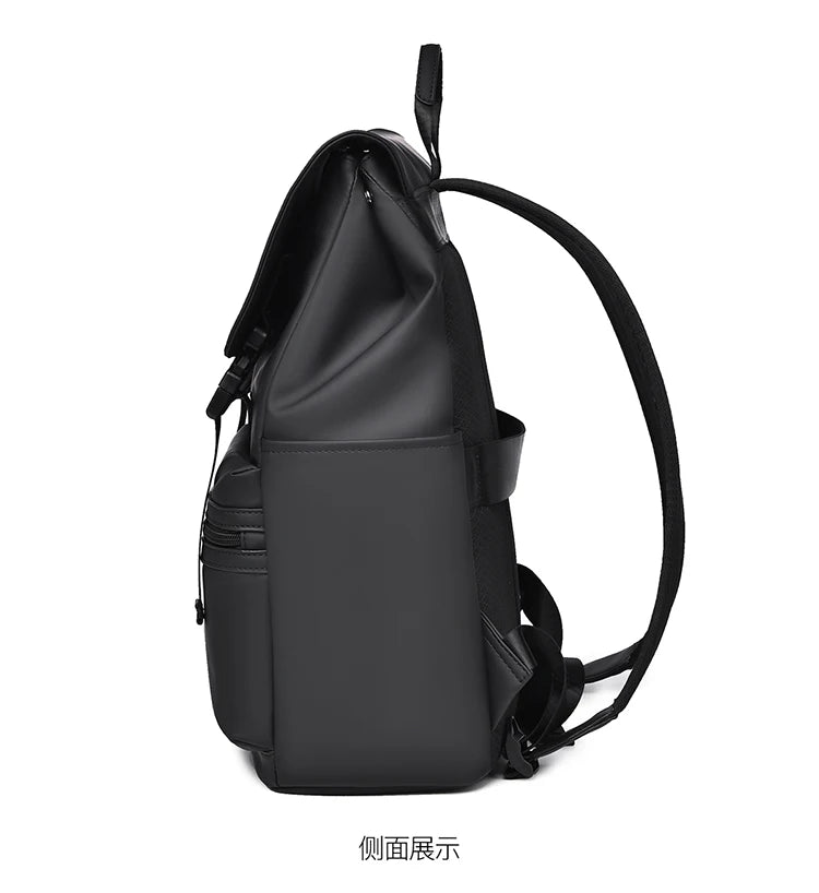 Men's Black Fashion Backpack – Spacious & Durable for Business & Travel