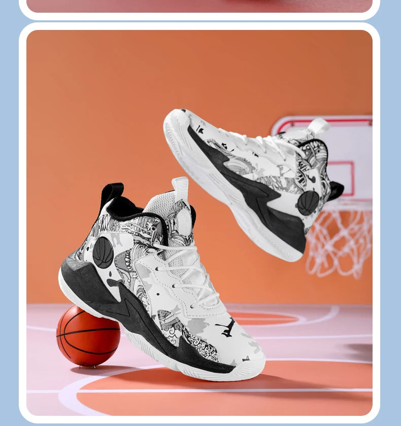 Children’s Basketball Shoes – High-Top, Anti-Slip Trainers