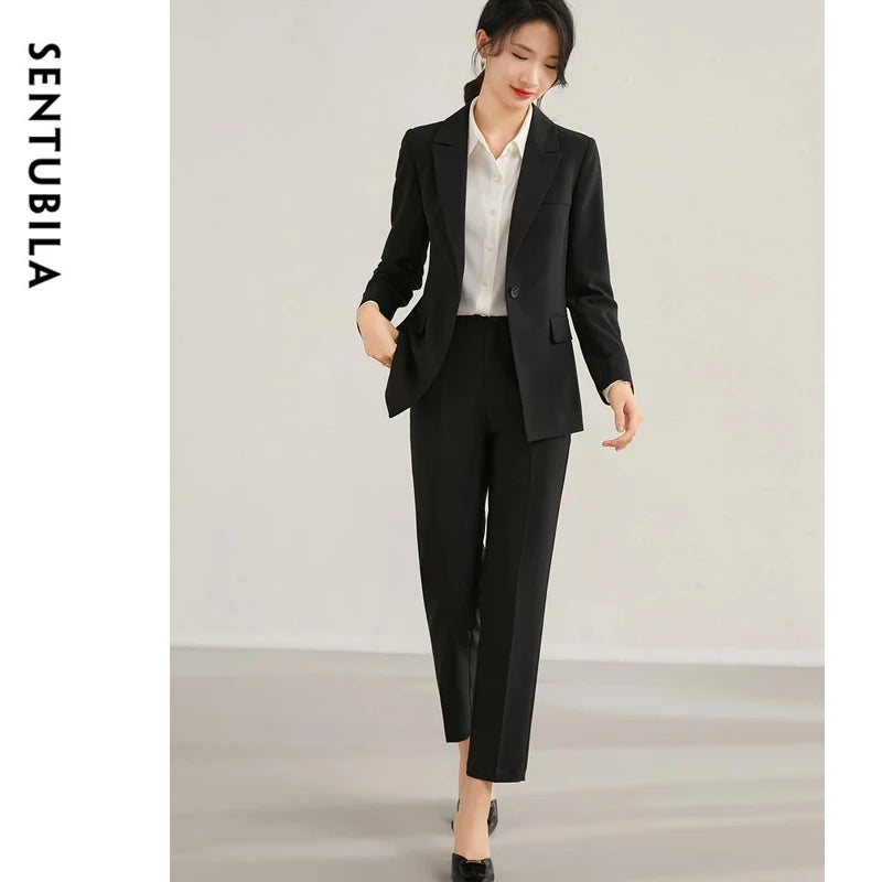 AMEHE Women’s Office Blazer & Pants Set – Stylish 2-Piece Outfit