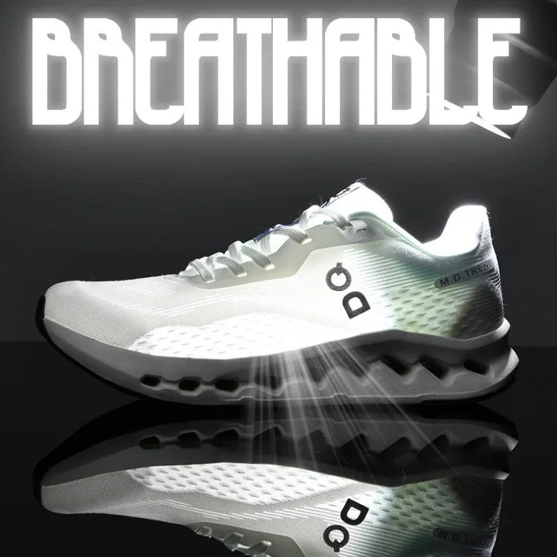 Fashion Cushioning Running Shoes – Lightweight Breathable Tennis & Sports Sneakers for Menual Walking Footwear