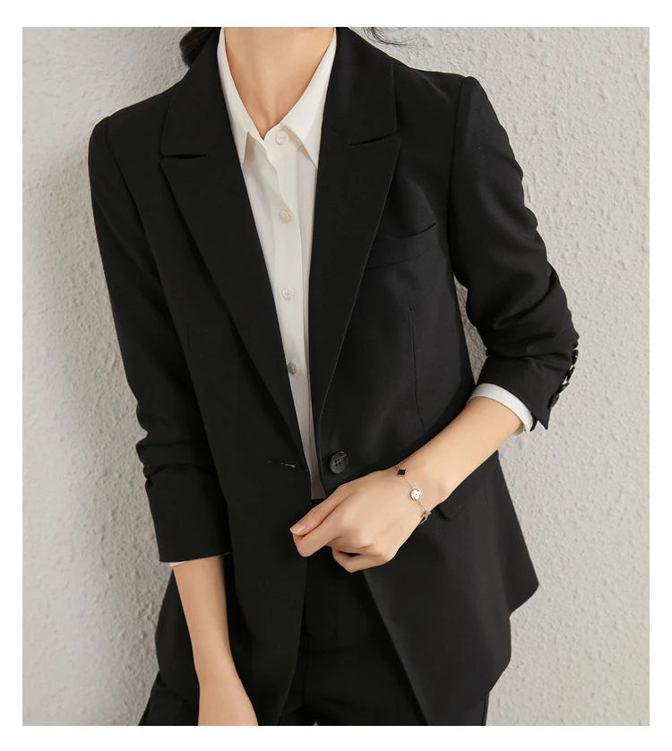 AMEHE Women’s Office Blazer & Pants Set – Stylish 2-Piece Outfit