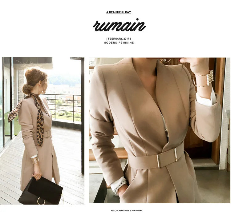 AMEHE Women’s Fashion 2-Piece Formal Suit Set