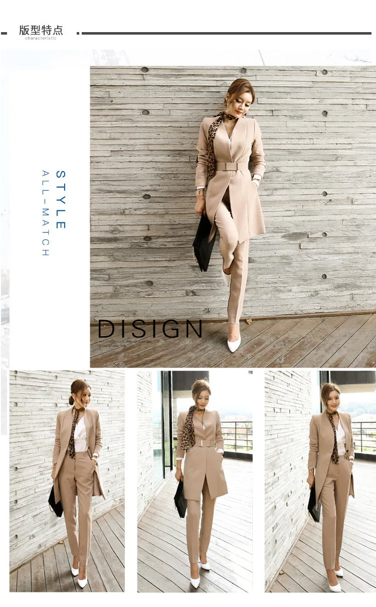 AMEHE Women’s Fashion 2-Piece Formal Suit Set