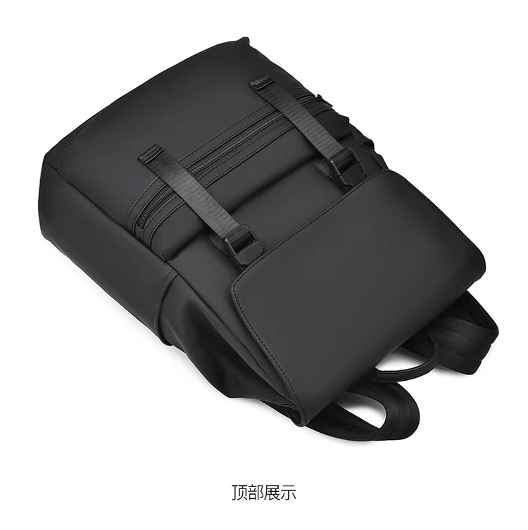 Men's Black Fashion Backpack – Spacious & Durable for Business & Travel