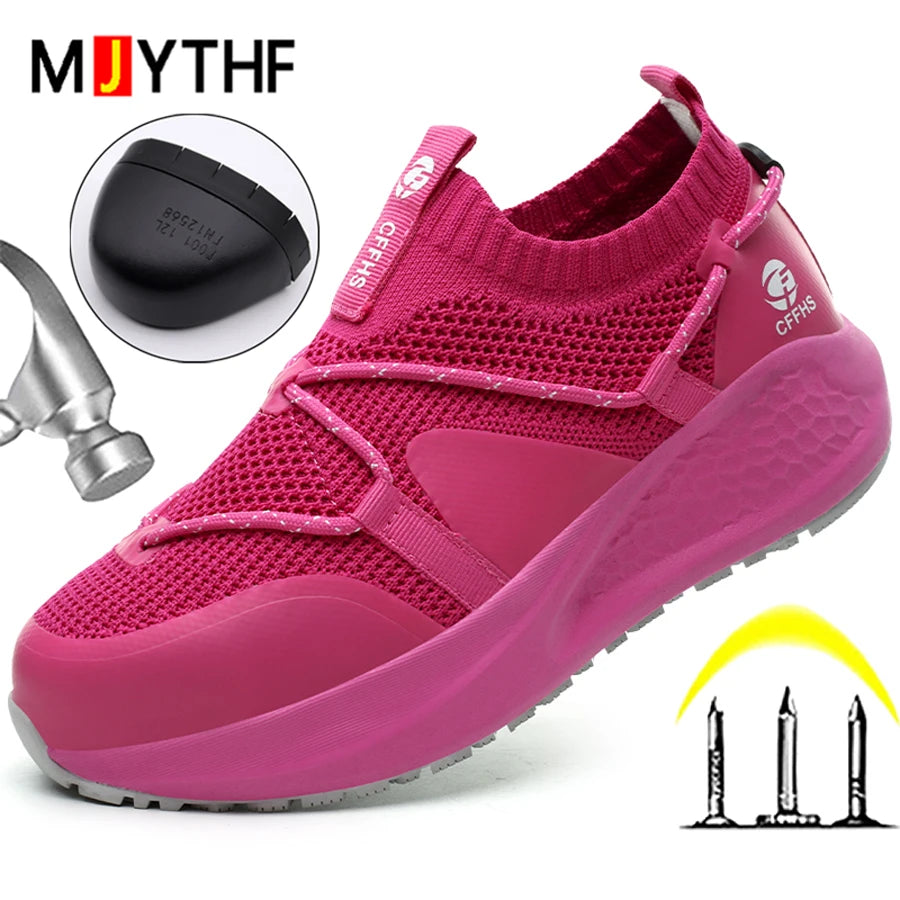 Ladies’ Safety Work Sneakers – Non-Slip, Puncture-Resistant