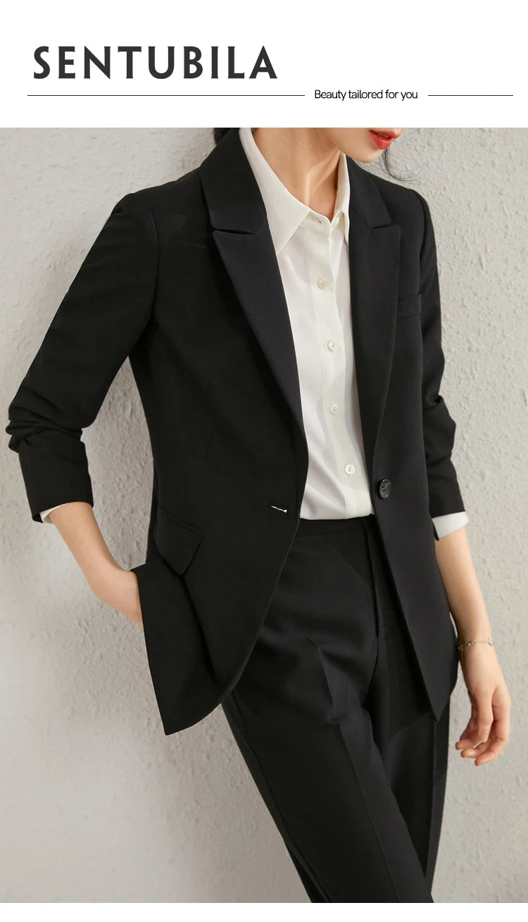 AMEHE Women’s Office Blazer & Pants Set – Stylish 2-Piece Outfit