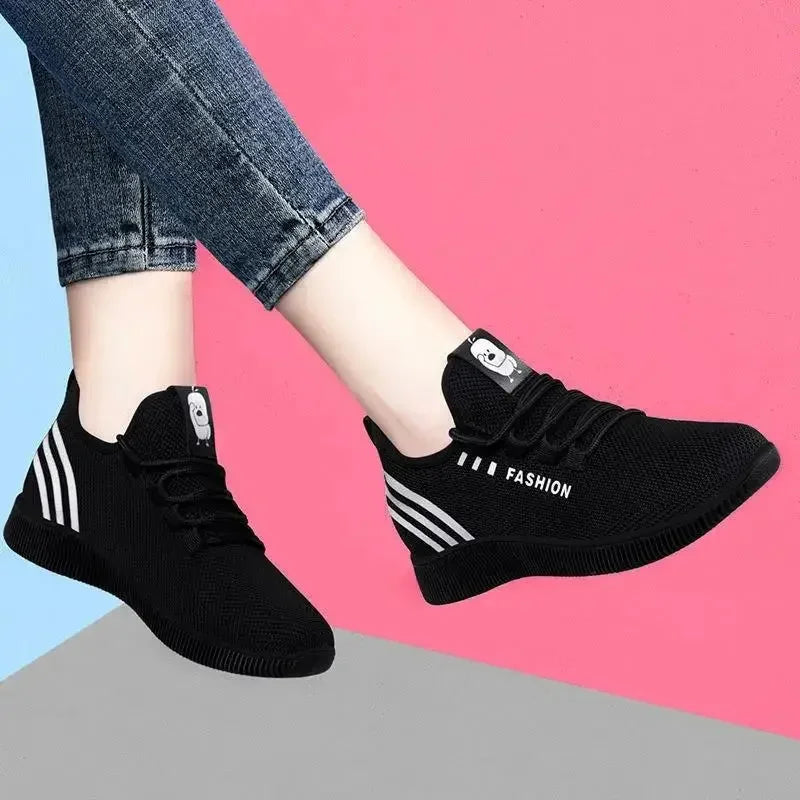 Lightweight Running Shoes – Women’s Breathable Sneakers with Adjustable Fit for Gym, Travel & Work