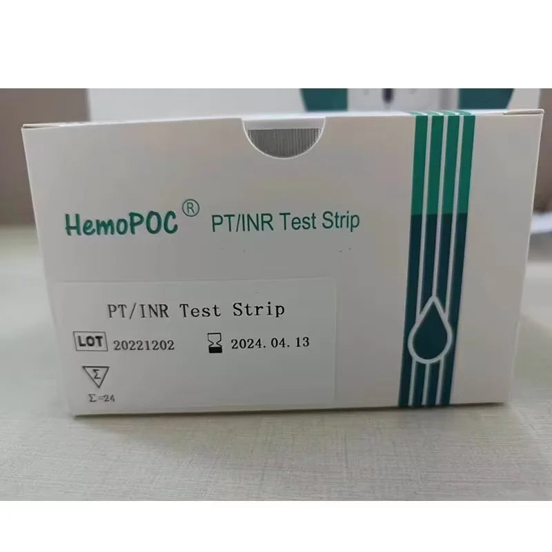 NR Blood Coagulation Monitor – PT Testing Meter with 24 Test Strips for Home Health Tracking
