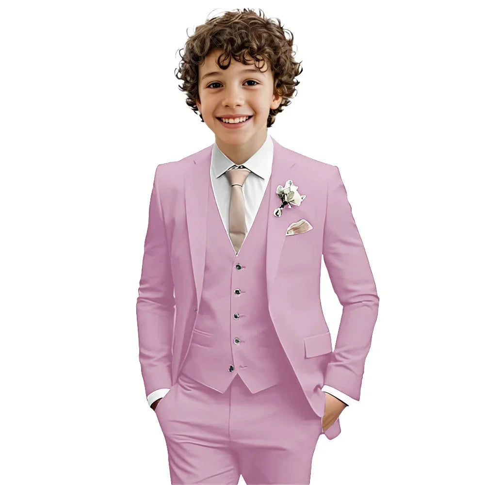 AMEHE Boys’ 3-Piece Formal Suit Set