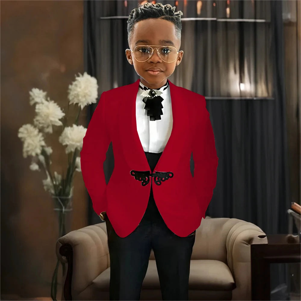 AMEHE Boys’ Luxury 3-Piece Tuxedo