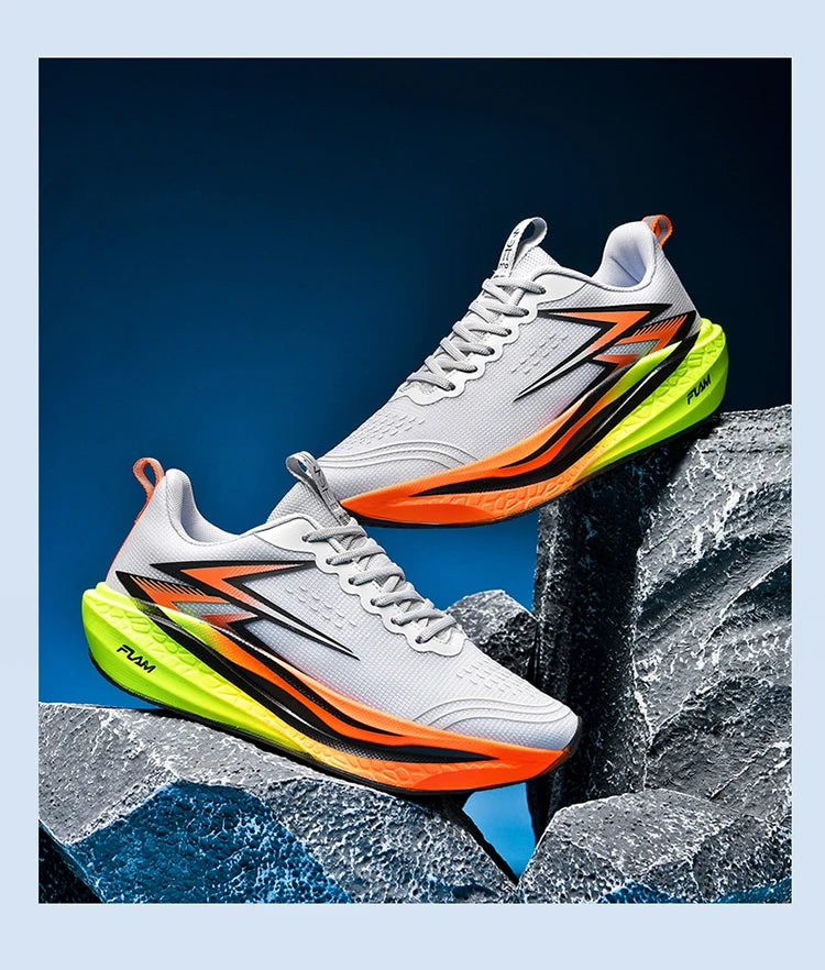 Carbon Plate Running Shoes – Marathon Athletic Sneakers for Men & Women, Lightweight Breathable Sports & Walking Shoes