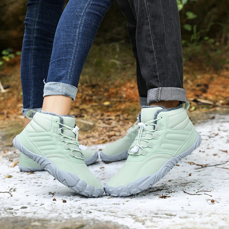Winter Barefoot Shoes – Waterproof Non-Slip Outdoor Sneakers for Men & Women