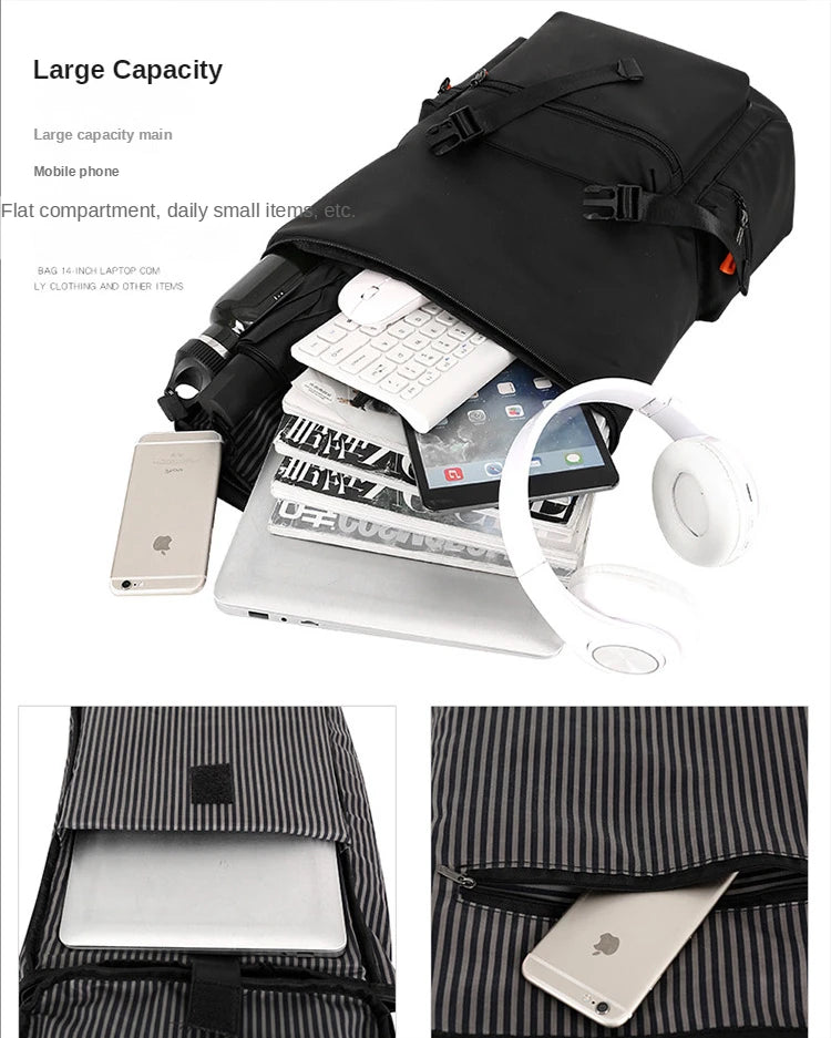 Men’s Travel & Business Backpack – Large Capacity Laptop Bag