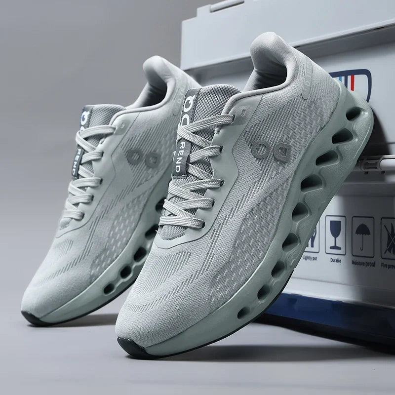 Fashion Cushioning Running Shoes – Lightweight Breathable Tennis & Sports Sneakers for Menual Walking Footwear