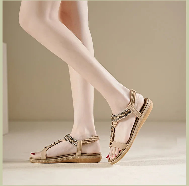 Women’s Soft Sole Sandals – Breathable, Anti-Slip Flats