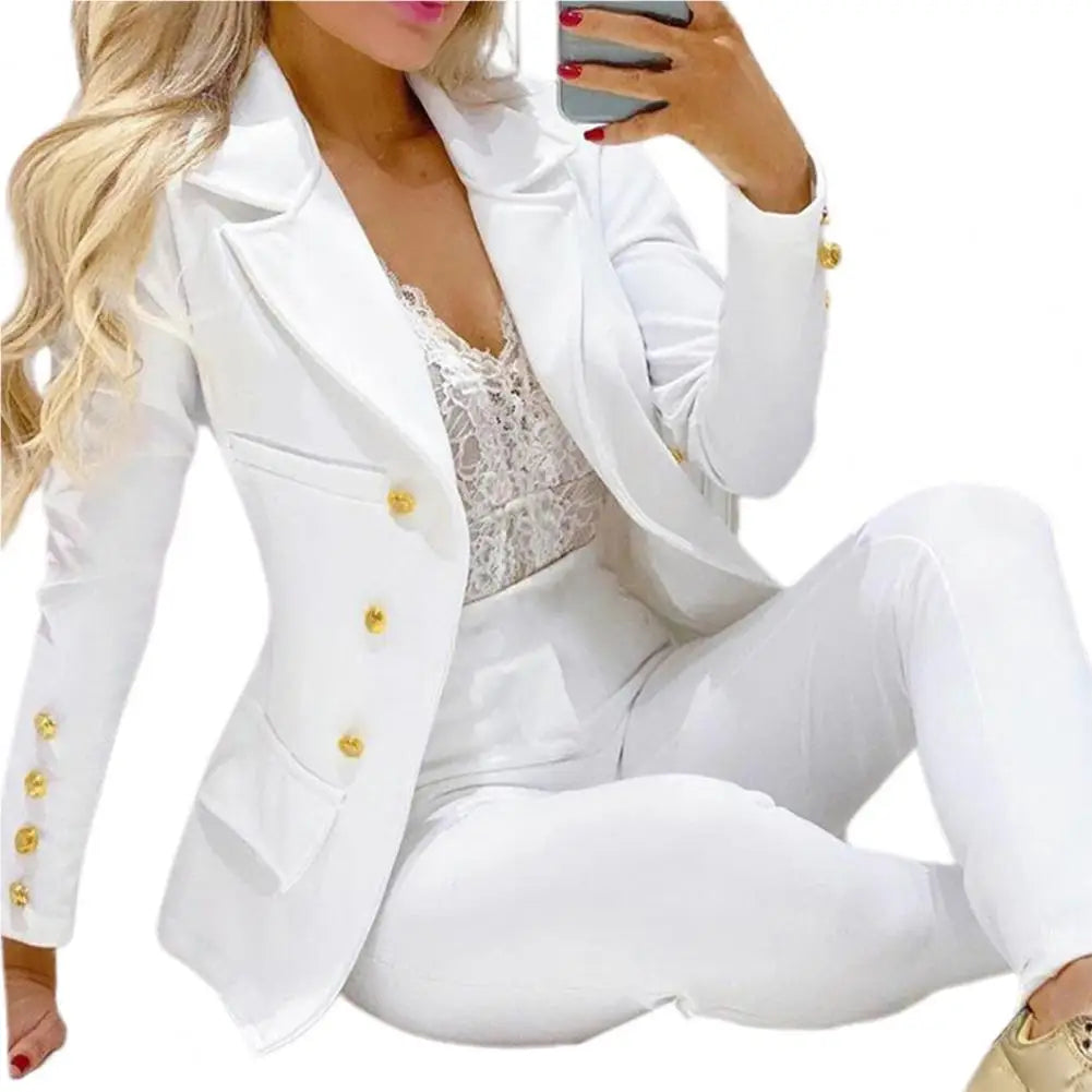 AMEHE Women’s 2-Piece Office Work Suit – Cardigan & Pants