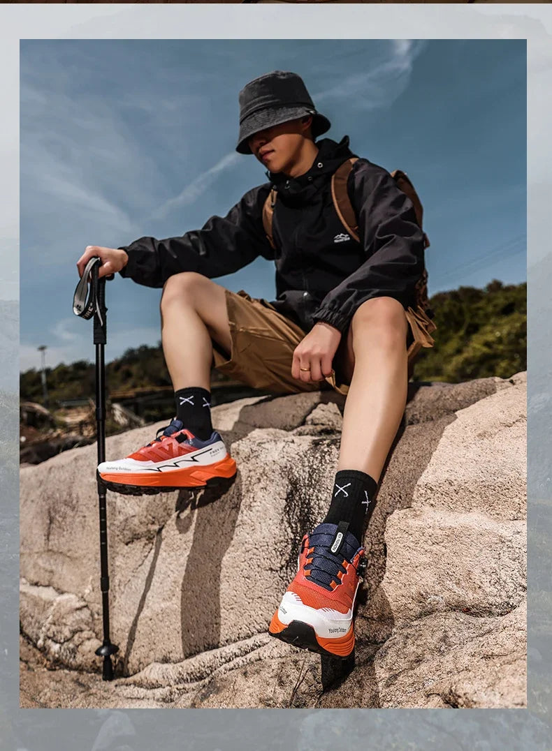 Men’s Running Shoes 2026 – Breathable Mesh Hiking & Walking Sneakers for Outdoor Sports & Cushion Comfort